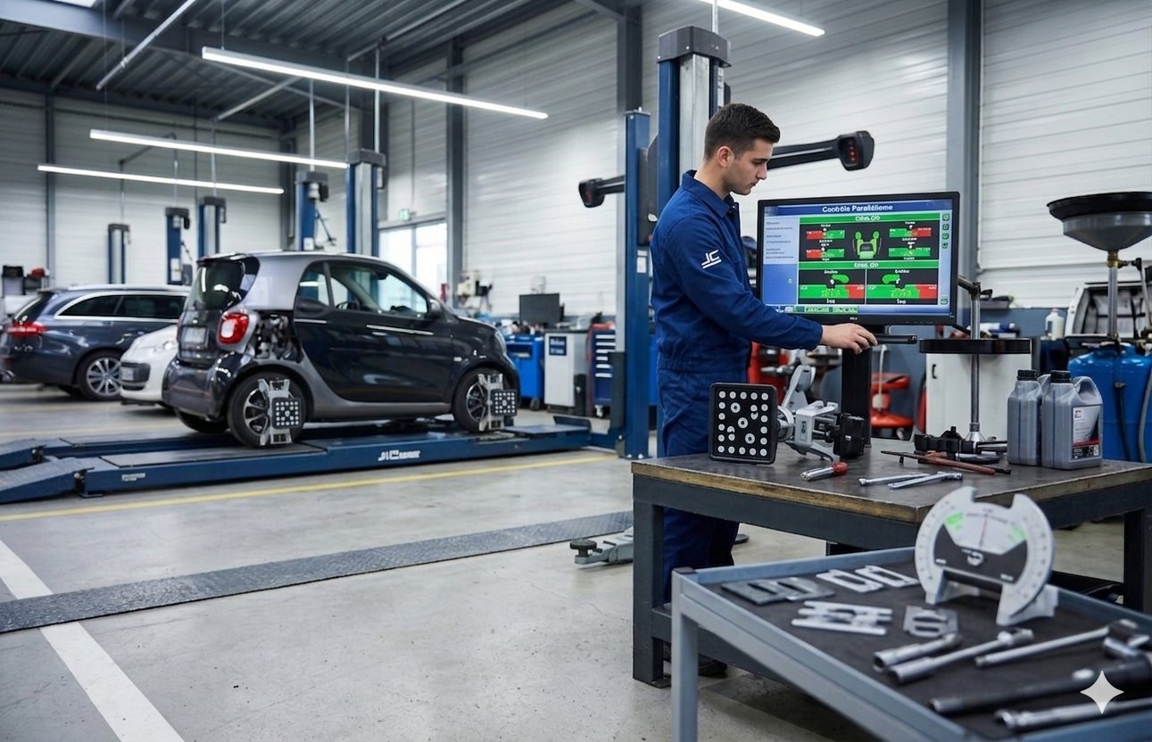 Parallélisme & géométrie – Atelier JC AUTO
